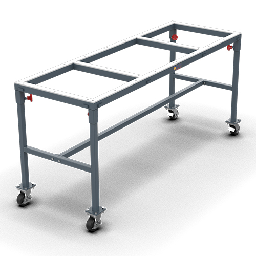 FLEXIBLE WORKTABLE WHITE RUBBER W/ Casters