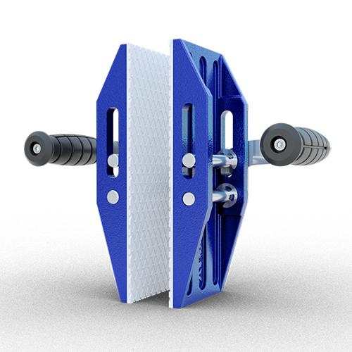 DOUBLE HANDED CARRY CLAMPS WHITE RUBBER