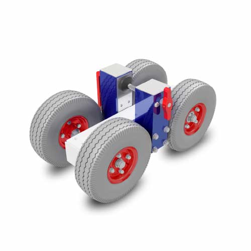 TUG DOLLY – ATD19 White Rubber